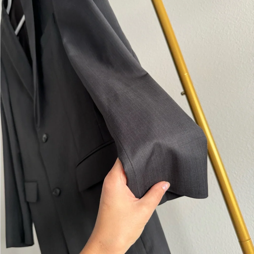 John Varvatos USA Dark Grey Wool Sport Blazer Jacket Men’s S 38R‎